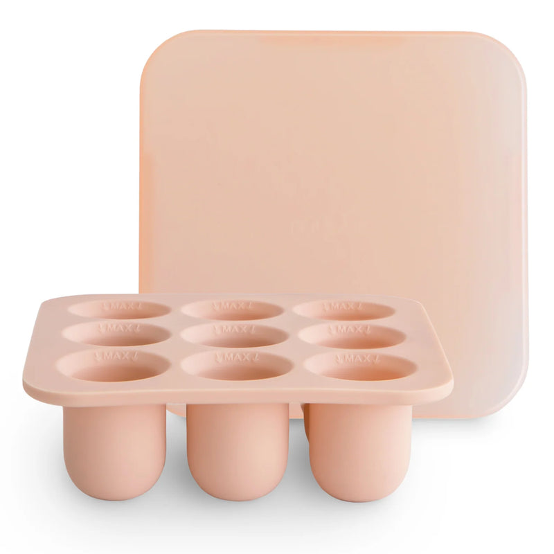 mushie fresh food freezer tray blush