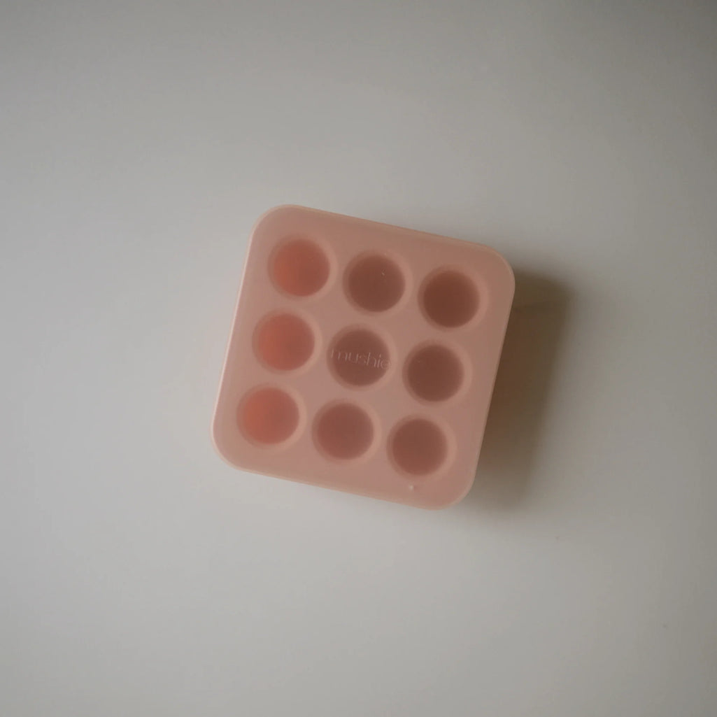 mushie freezer tray blush