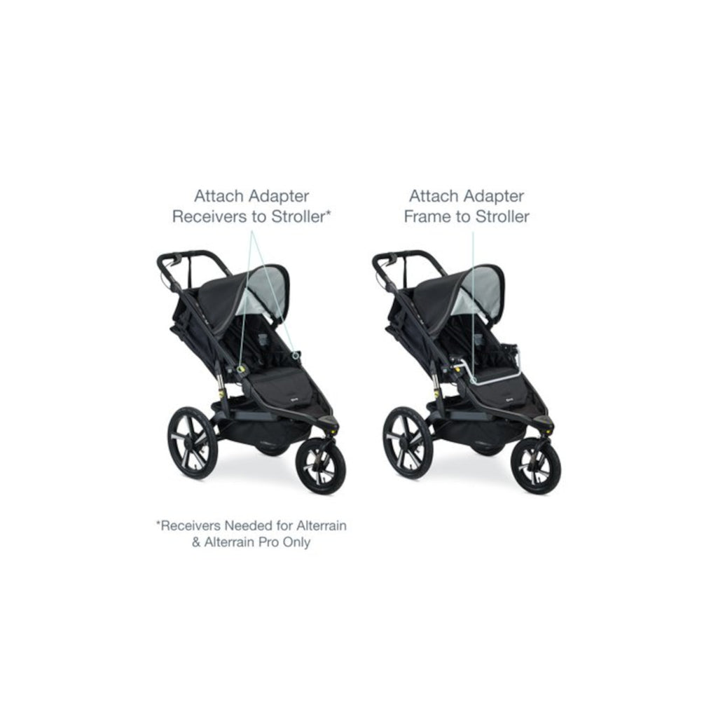 BOB Britax Infant car seats adapters for a BOB single stroller