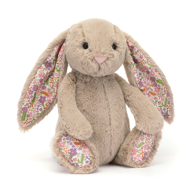 Soft and cuddly Jellycat Blossom Beige Bunny Petal stuffed animals perfect for gifting and snuggles.