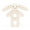 Jellycat stuffed animals cream bunny rattle