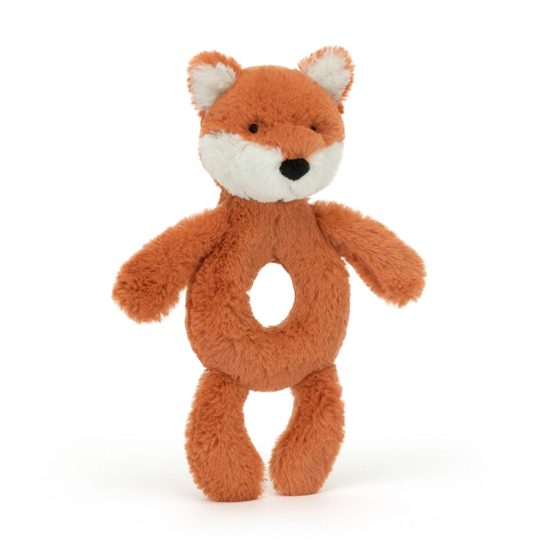 Jellycat toys bashful fox rattle