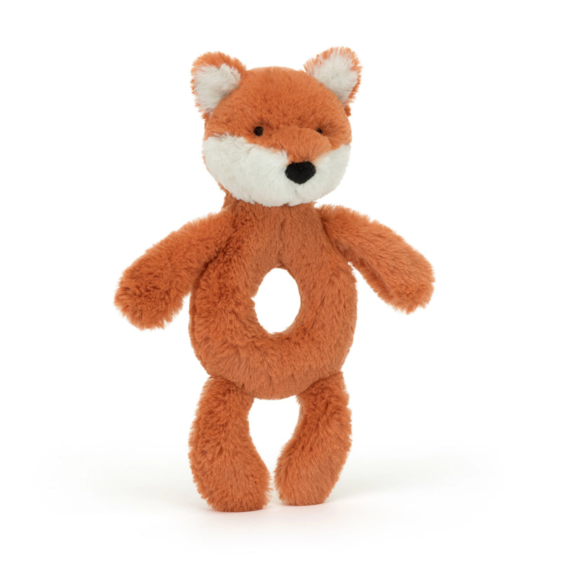 Jellycat toys bashful fox rattle