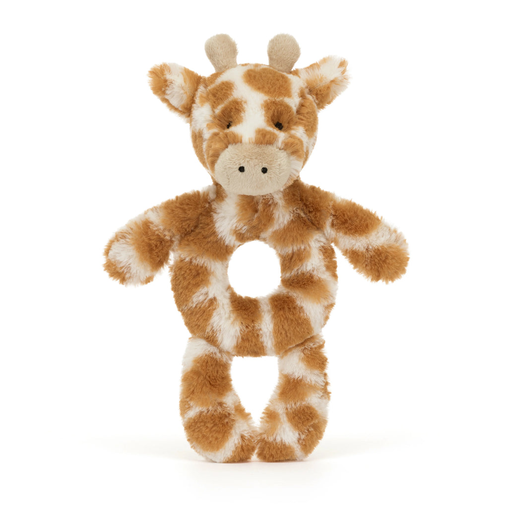 Jellycat stuff animals bashful giraffe rattle