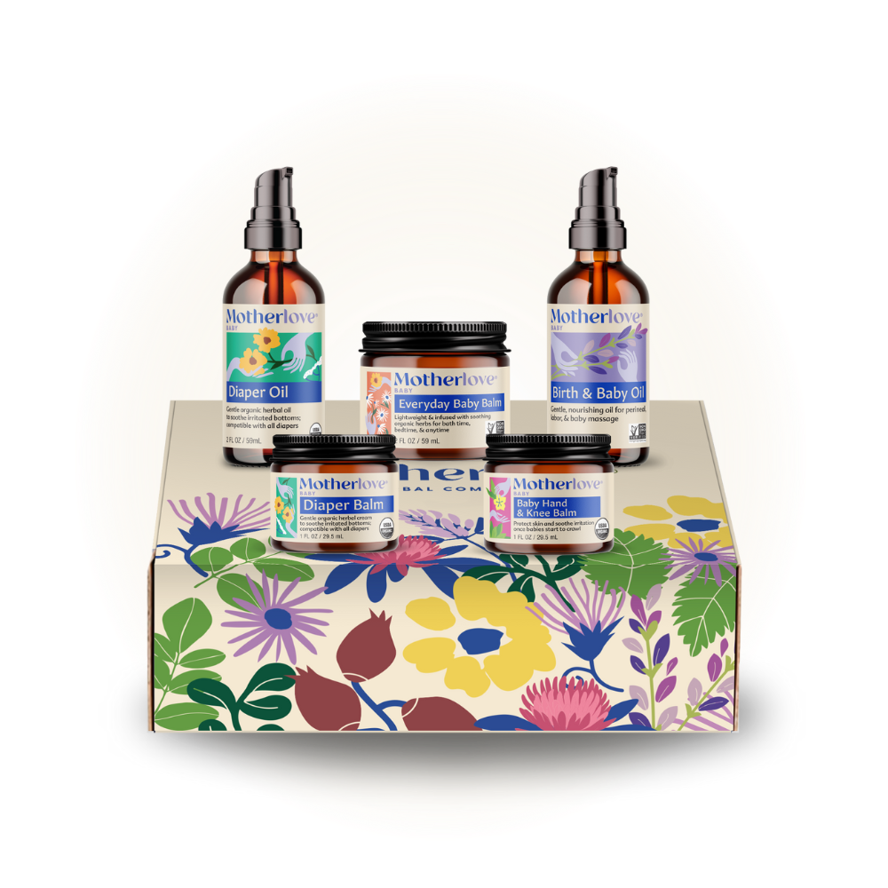 Motherlove Baby Body Care Gift Box offers baby oil skincare products perfect for sensitive newborn skin