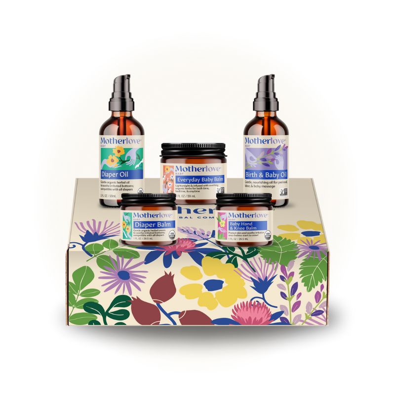 Motherlove Baby Body Care Gift Box offers baby oil skincare products perfect for sensitive newborn skin