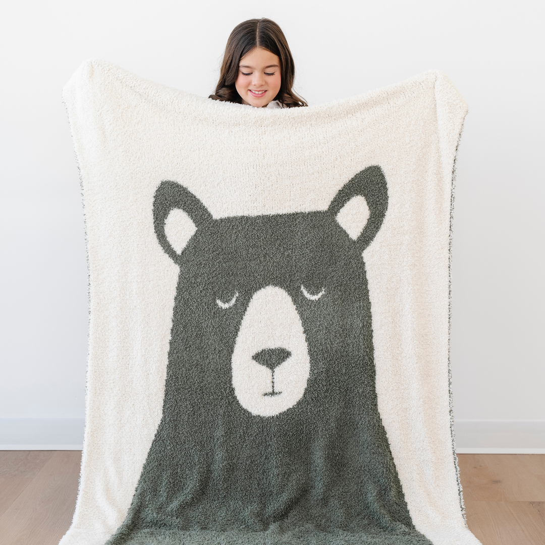 The Bear Saranoni BAMBONI¨ Receiving Blanket is crafted from ultra-soft fabric for the best baby blanket feel.