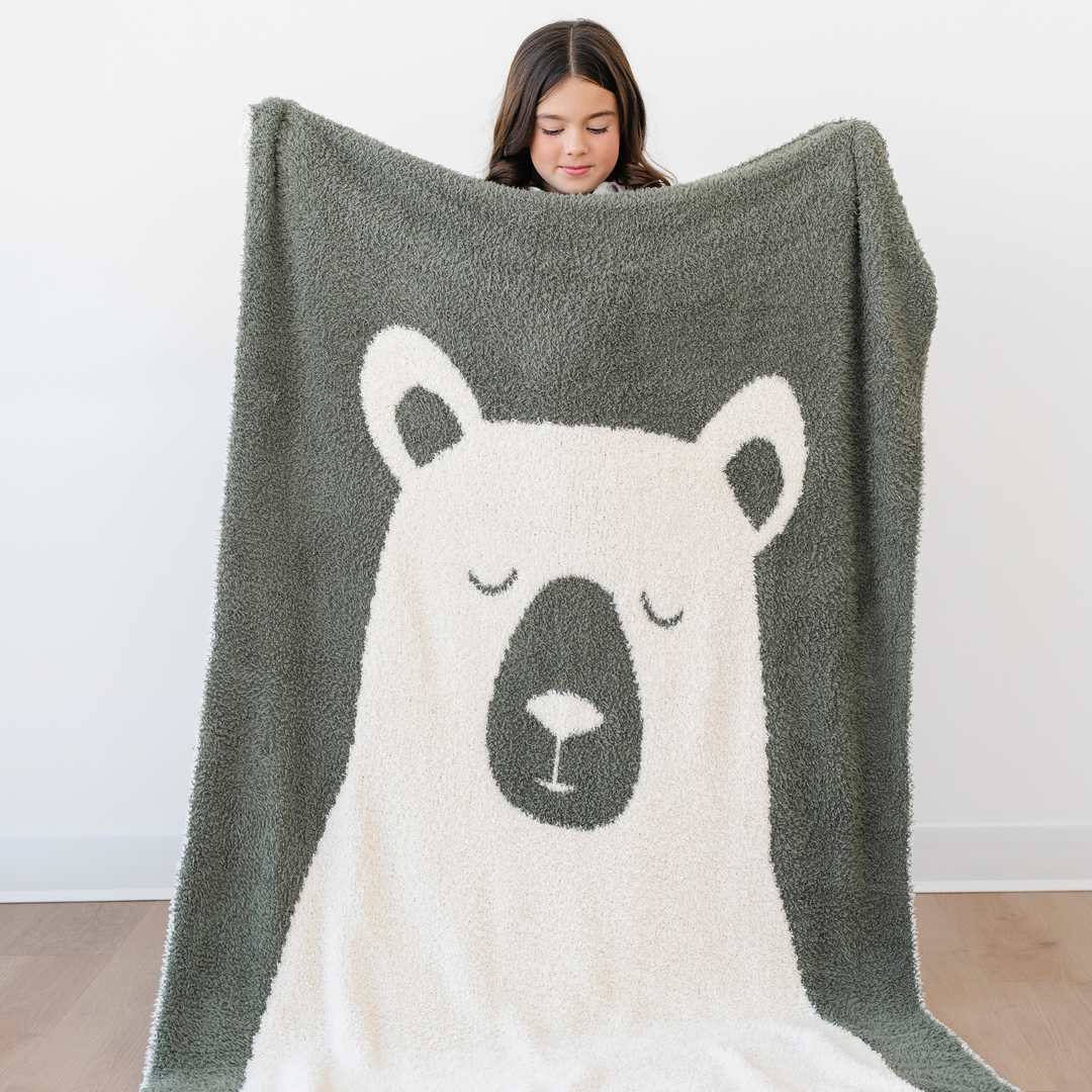 Saranoni BAMBONI¨ Receiving Blanket in Bear brings warmth and charm to any nursery as a receiving blanket.