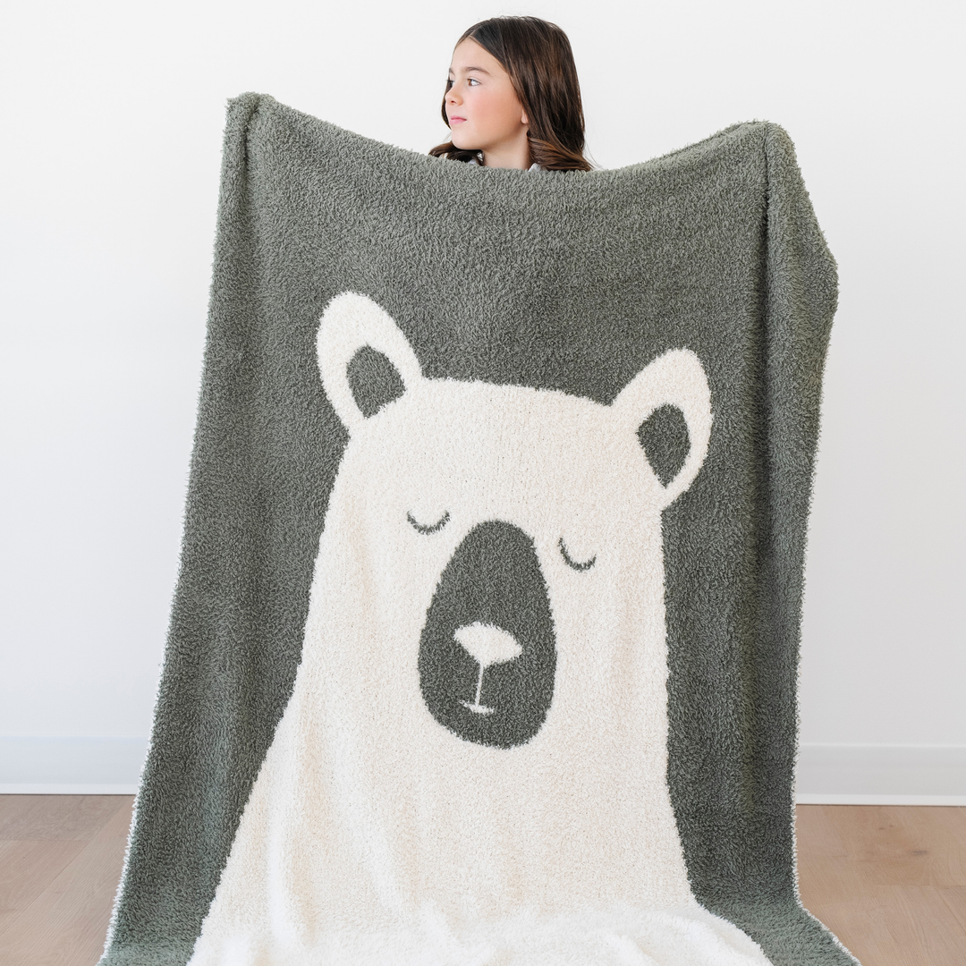 Rich Bear Saranoni Double-Layer BAMBONI¨ Toddler Blankets makes stylish neutral baby blankets.