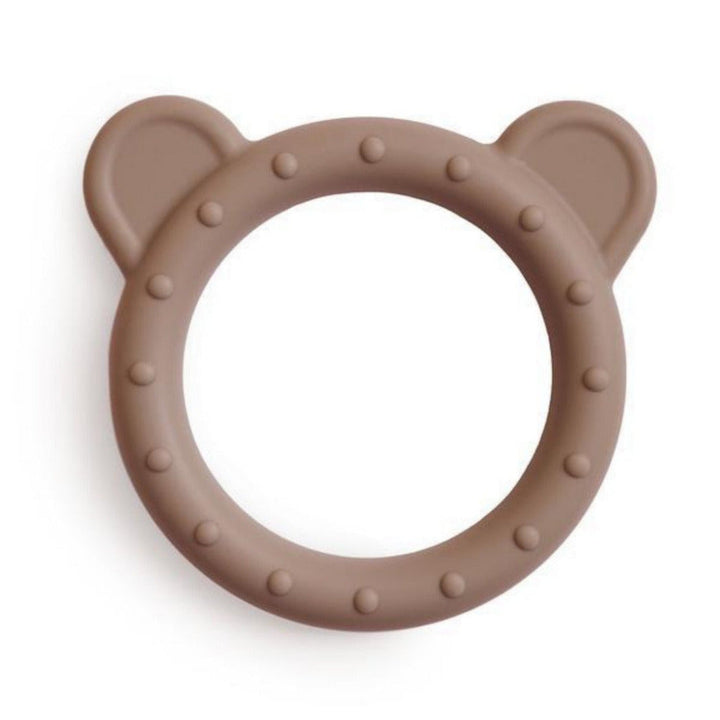 Mushie Baby Teethers Bear Ring Natural