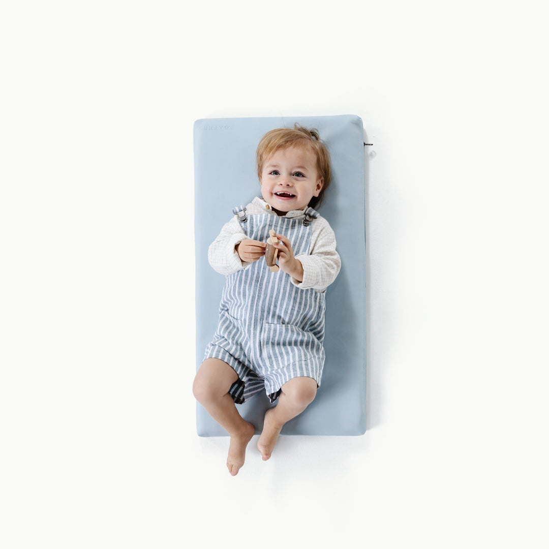 Gathre portable baby changing mat in blue