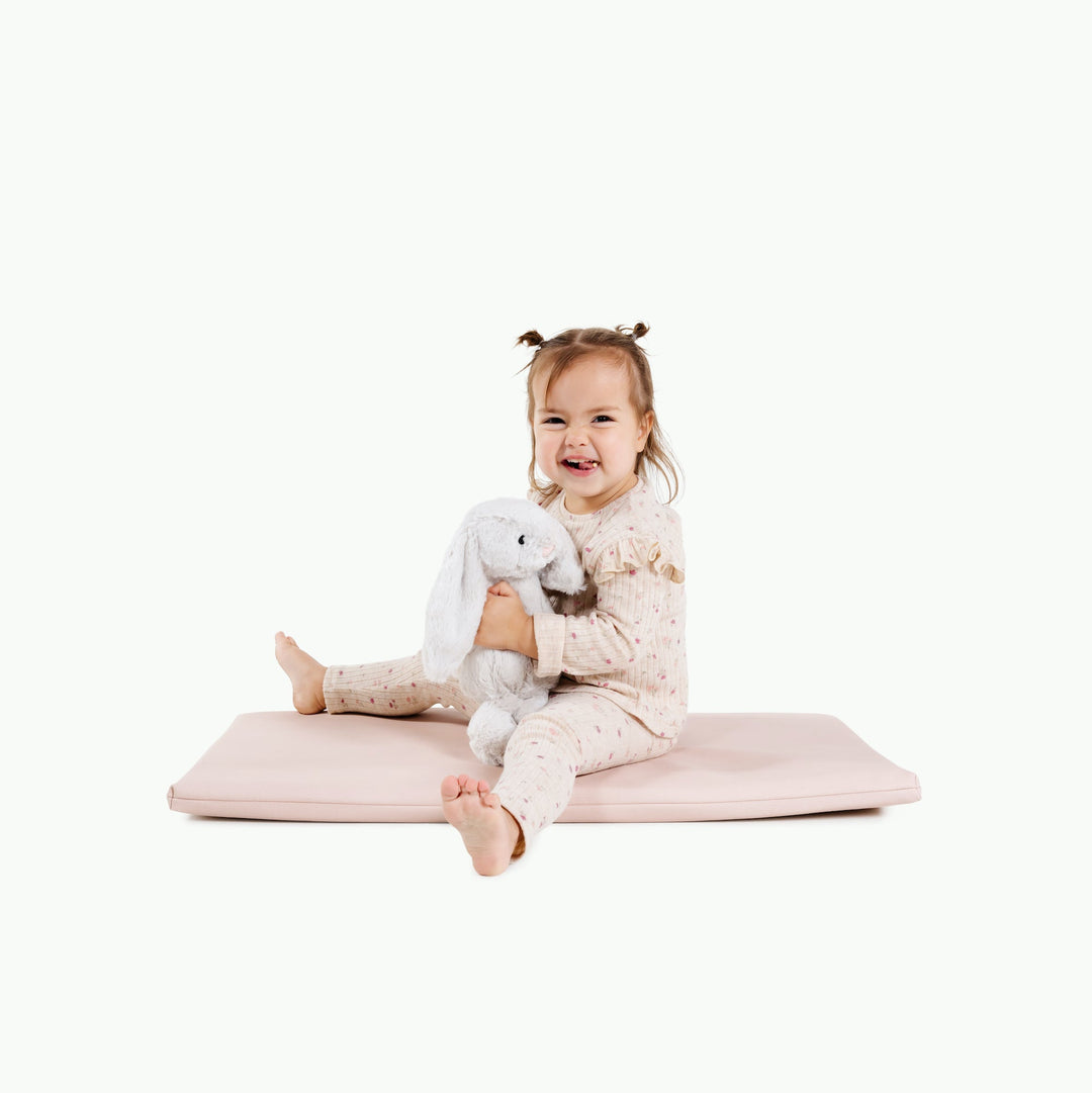 Gathre blush pick padded baby changing mat