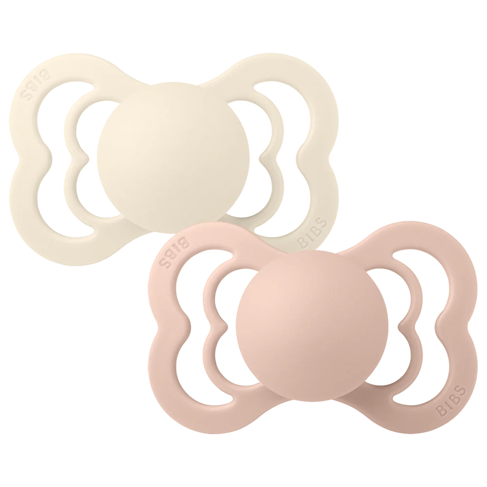 Bibs Best Pacifiers in Ivory and Blush