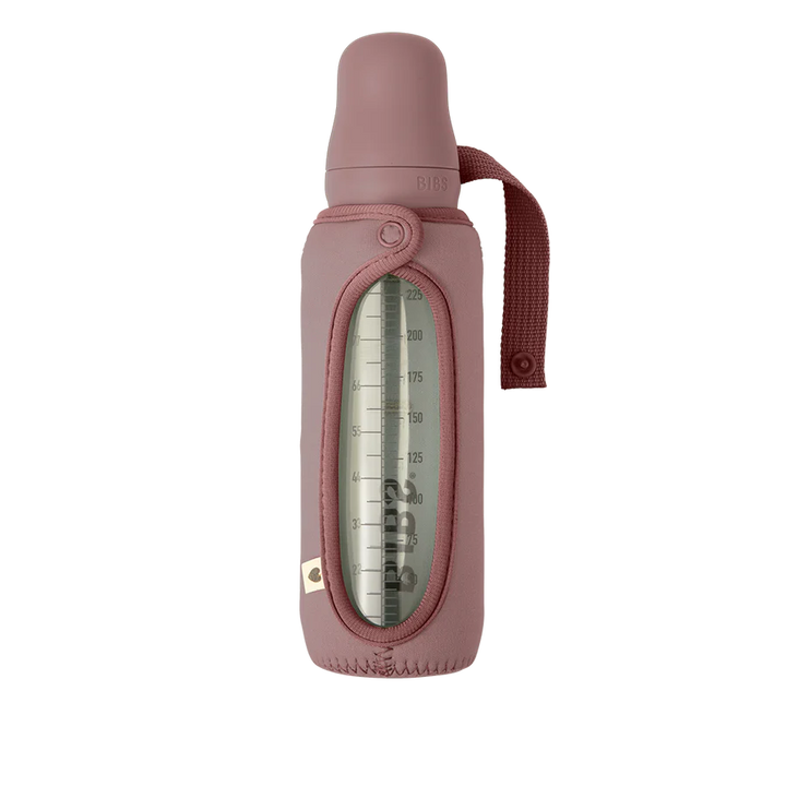 BIBS baby glass bottles sleeve in Woodchuck