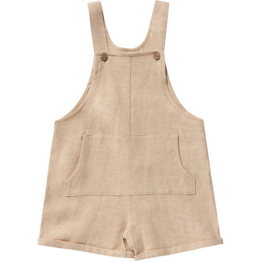 rylee & cru unisex baby overalls tan