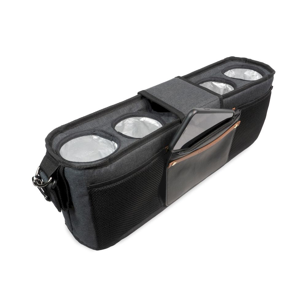 Wonderfold Parent Console in sleek black adds 4-cup utility to your favorite kids wagon stroller.