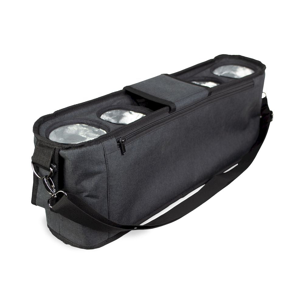 Black Wonderfold Parent Console elevates every wagon stroller with convenience and a touch of style.