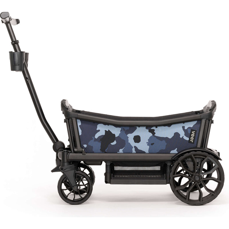 Add playful flair to your kids wagon stroller with the Veer Cruiser Custom Sidewall Kit in Blue Camo, great for outdoor fun.