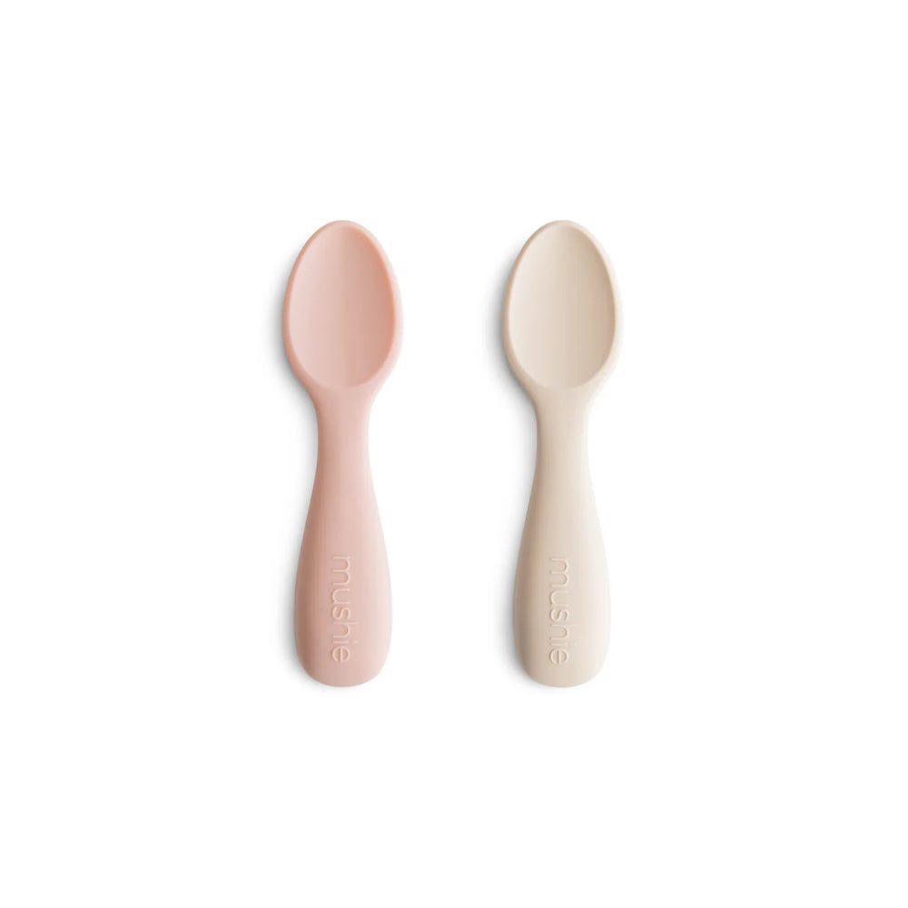 Mushie Toddler Starter Spoons the perfect first utensil set for your growing toddler