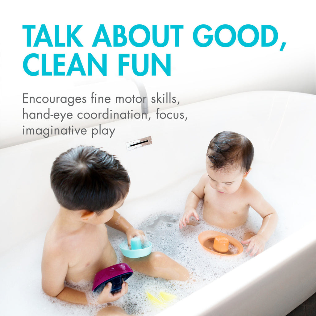 Boon boat fleet water toys for bath time