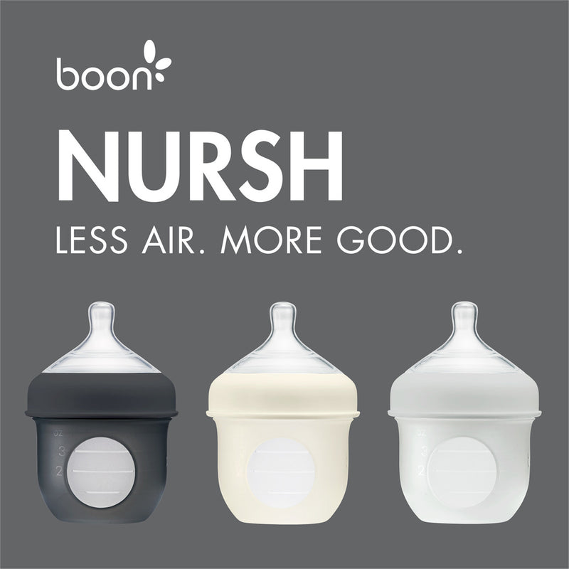 Boon baby bottles, nursh 100% silicone baby bottles