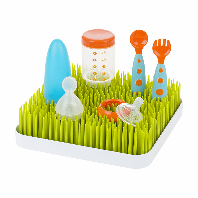 Boon Green grass drying mat for baby bottles and utensils