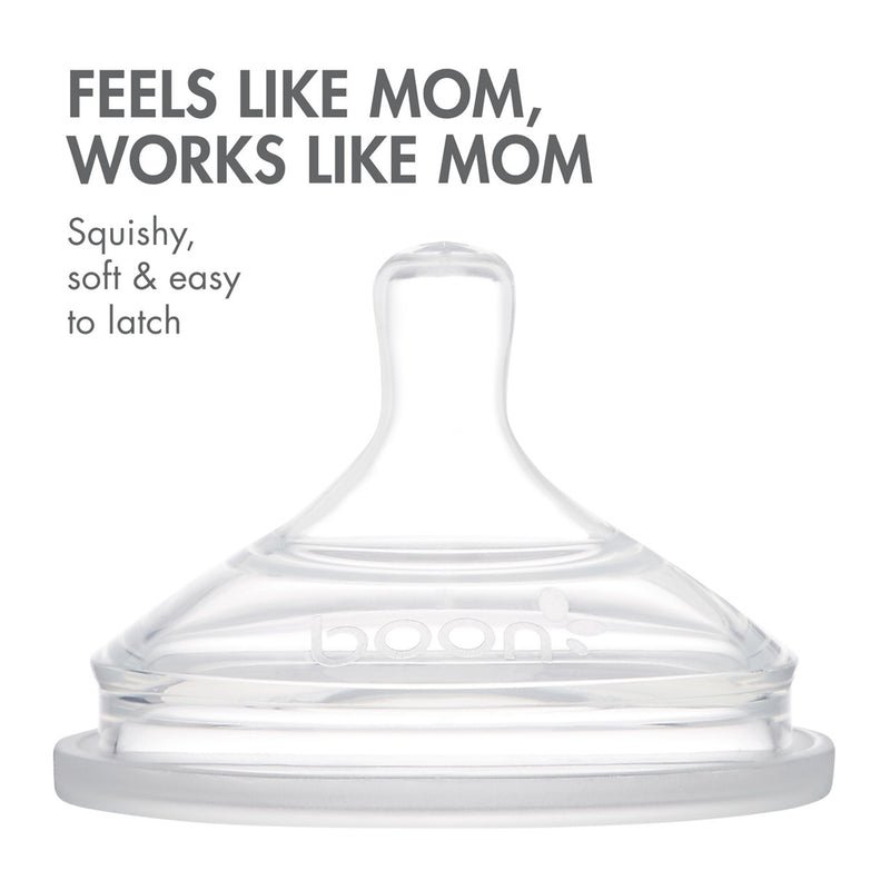 Boon nursh baby bottles for newborns with silicone nipples