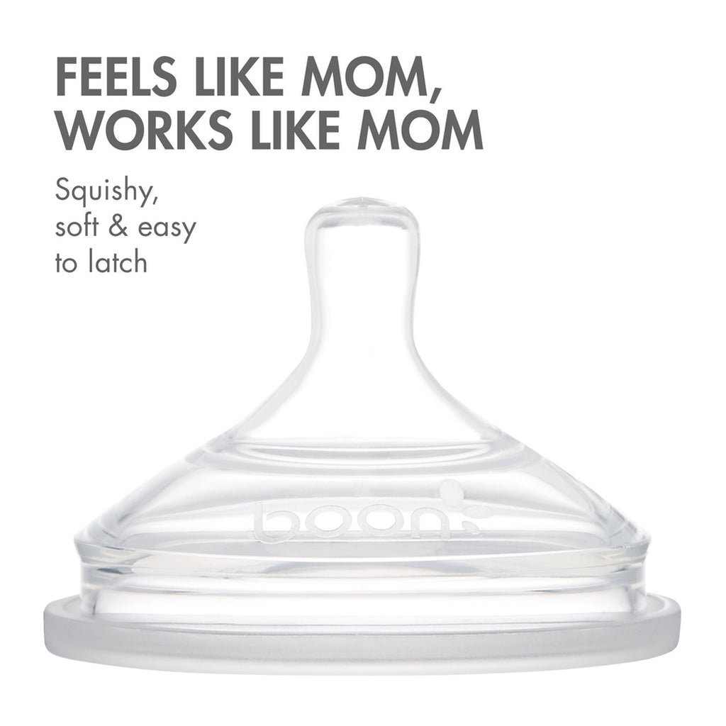 Boon nursh baby bottles for newborns with silicone nipples