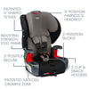 Britax Contour Gray Grow With You ClickTight Booster Car Seat, a top-rated Britax one4life clicktight all in one car seat.