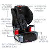 Britax Cool Flow Gray Grow With You Harness-2-Booster, an ergonomic and protective Britax car seat newborn option.