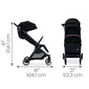 Britax Raven black Juniper Compact stroller with rapidfold for easy transport