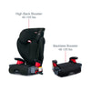 Dusk black britax skyline two stage belt positioning childrens booster seat