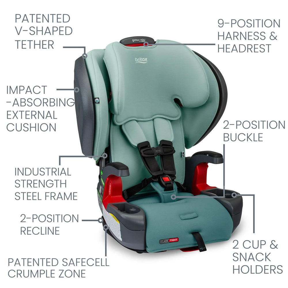 Britax Booster seat ClickTight+ Harness-2-Booster in green