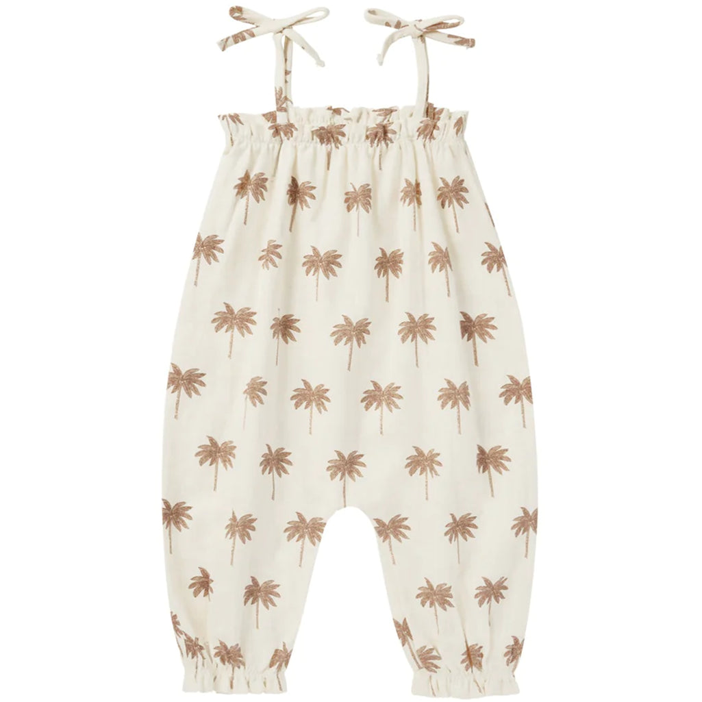 rylee + cru bubble jumpsuit with shoulder ties