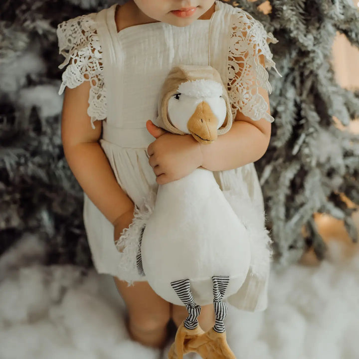 Bunnies by the bay Avery Aviator Goose plush toy
