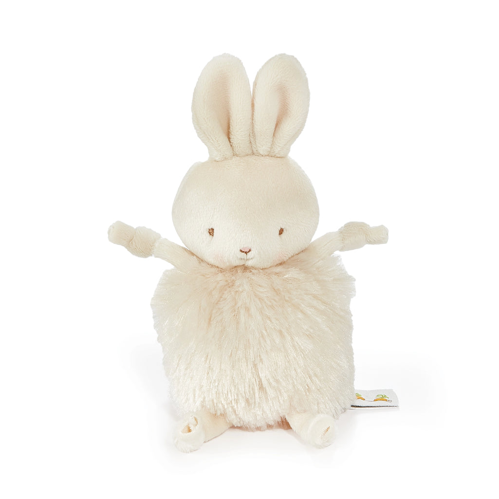 Bunnies by the Bay Rutabaga Roly Poly Bunny, cute white bunny stuffed animal toy