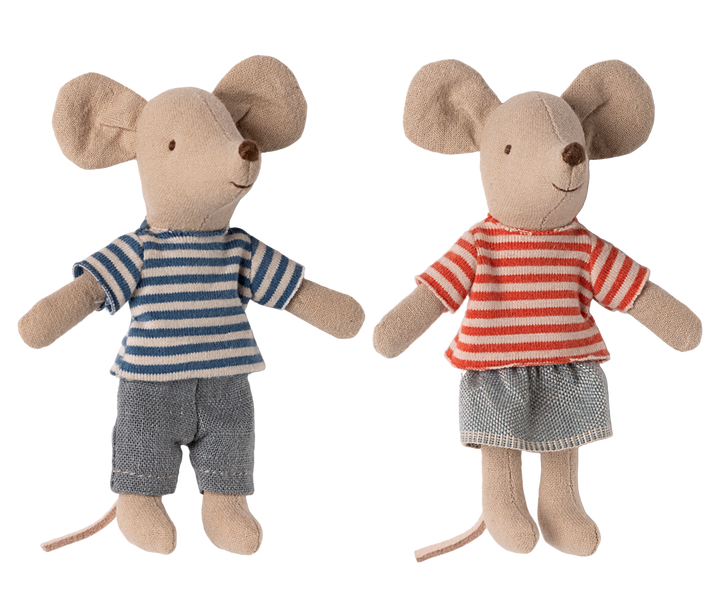 Louie-Max and Stella Mice by Maileg bring tiny mouse magic to any doll or stuffed doll scene.