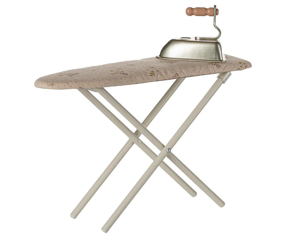 Add a touch of realism using the Maileg Iron and Ironing Board, Miniature made for dollhouse miniature accessories