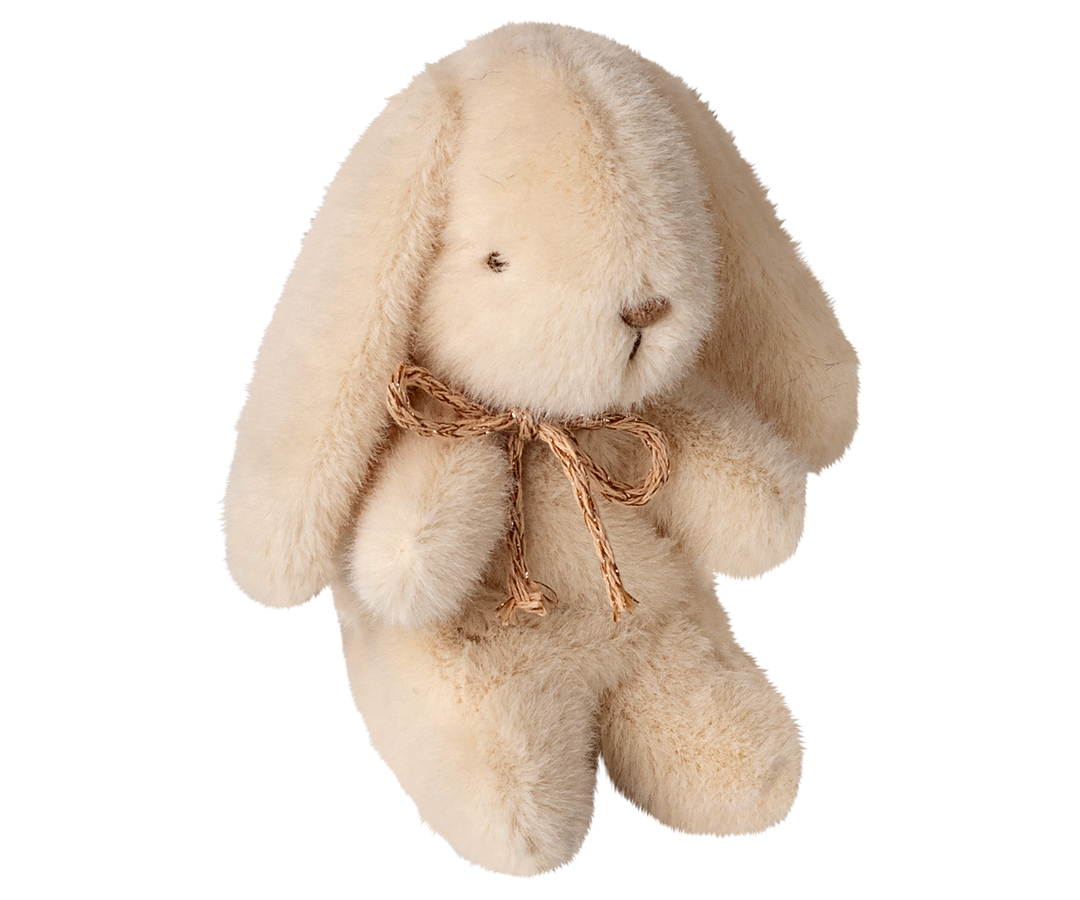 The Maileg Plush Bunny Mini in Cream appears cuddly and bright, making it a sweet choice for fans of plushies.
