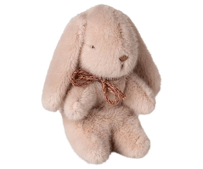 Maileg Plush Bunny Mini shown in Light Powder, bringing gentle charm to any collection of stuffed animals.