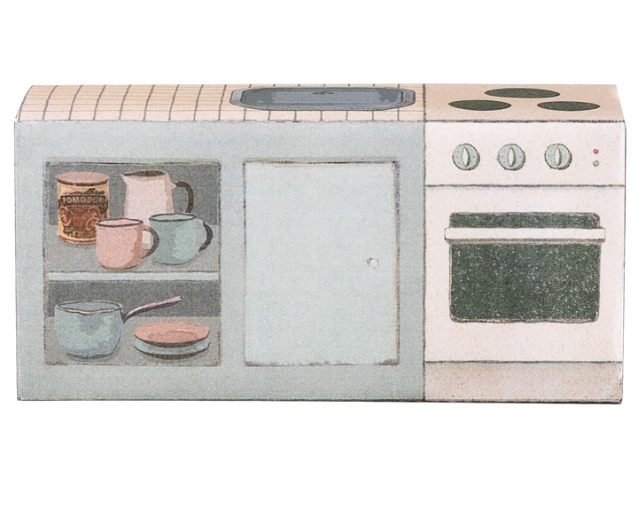 Tiny kitchens come alive with the Maileg Mouse Kitchen Counter for Maileg mouse setups.