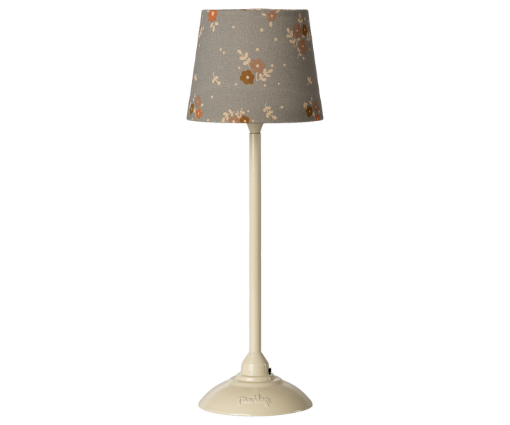 Maileg miniature floor lamp in sand for dollhouse mouse furniture