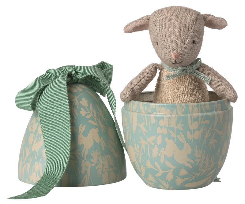 Easter Egg With Micro Lamb, Small