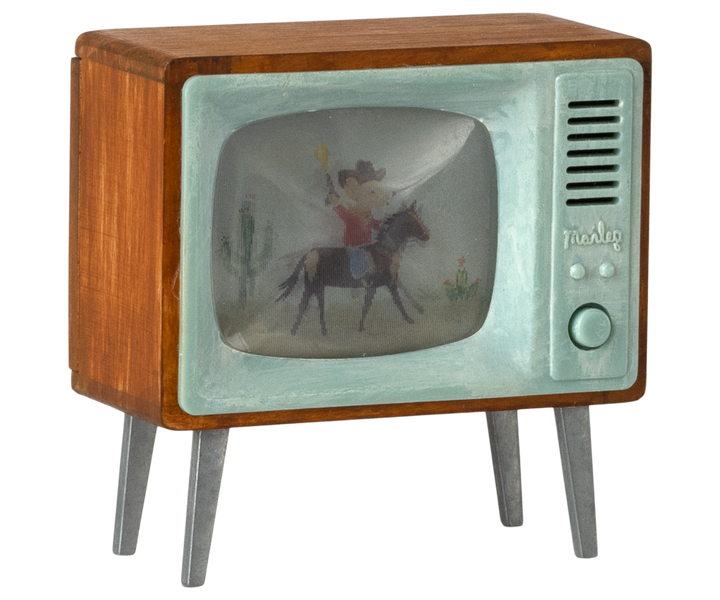 Maileg mouse house television miniature furniture for kids dollhouse