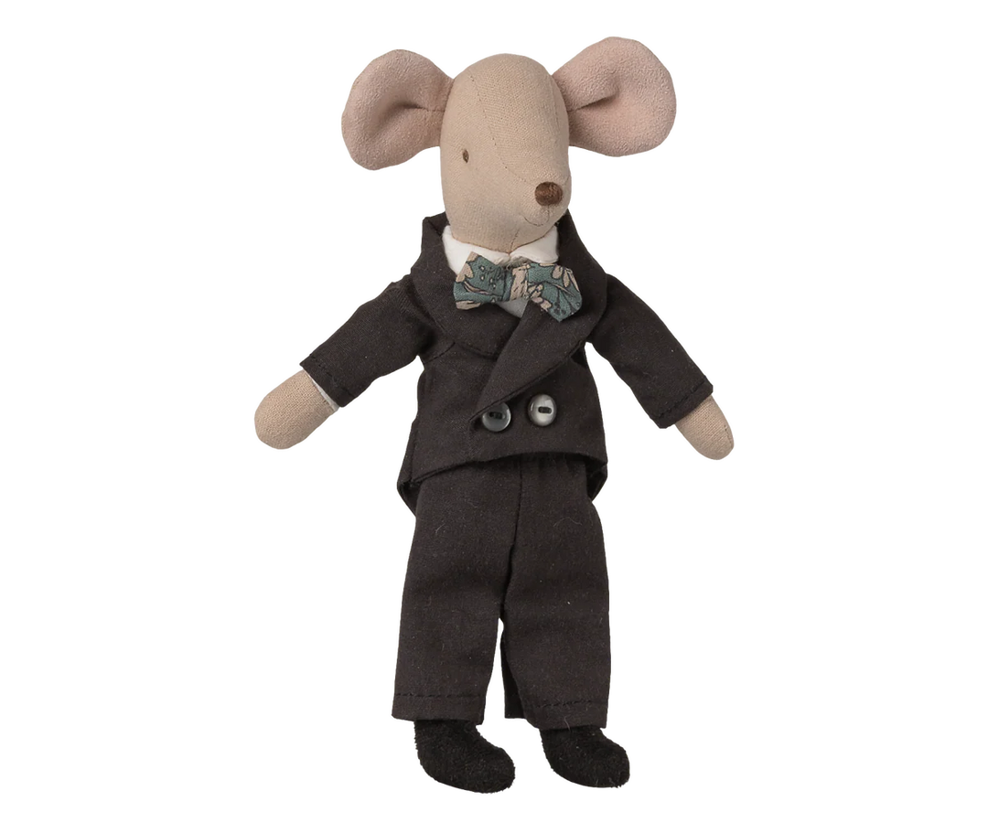 Maileg Wedding Suit Dad Mouse - smartly dressed Dad Mouse in wedding tuxedo suit