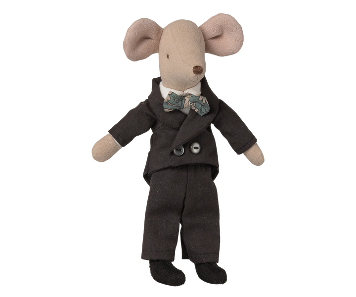 Maileg Wedding Suit Dad Mouse - smartly dressed Dad Mouse in wedding tuxedo suit