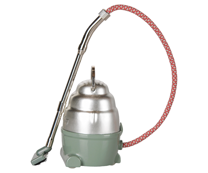 Maileg Dark Mint Vacuum Cleaner, miniature household toy for Mouse Hole Farmhouse chores