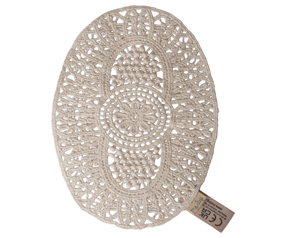 Maileg Lace Rug, Mouse dollhouse furniture accessory