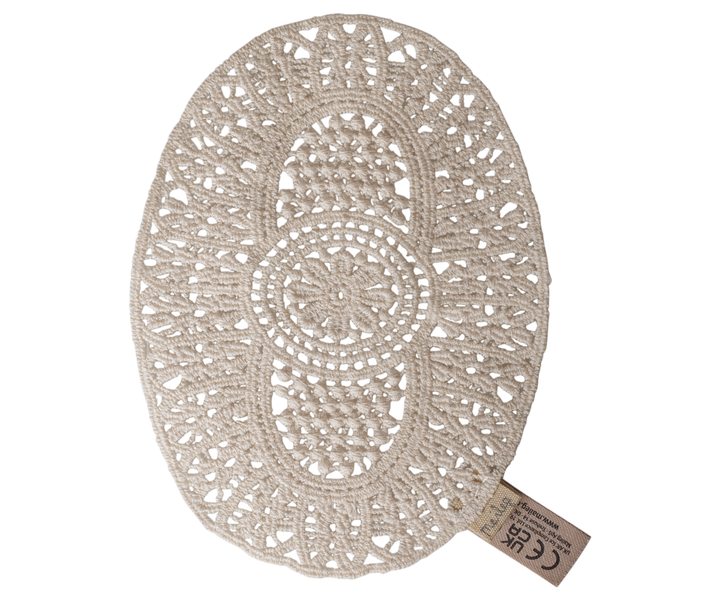 Maileg Lace Rug, Mouse dollhouse furniture accessory
