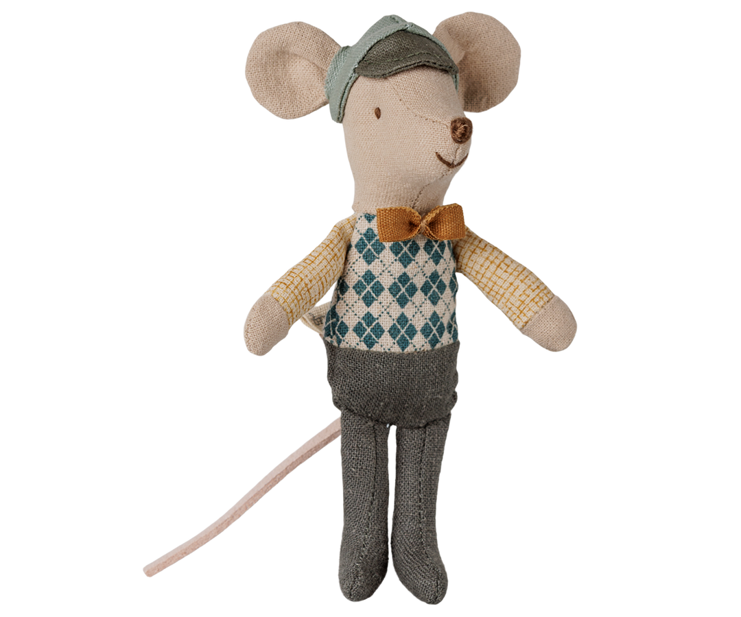 Maileg Driver Mouse, Little Brother collectible mouse doll